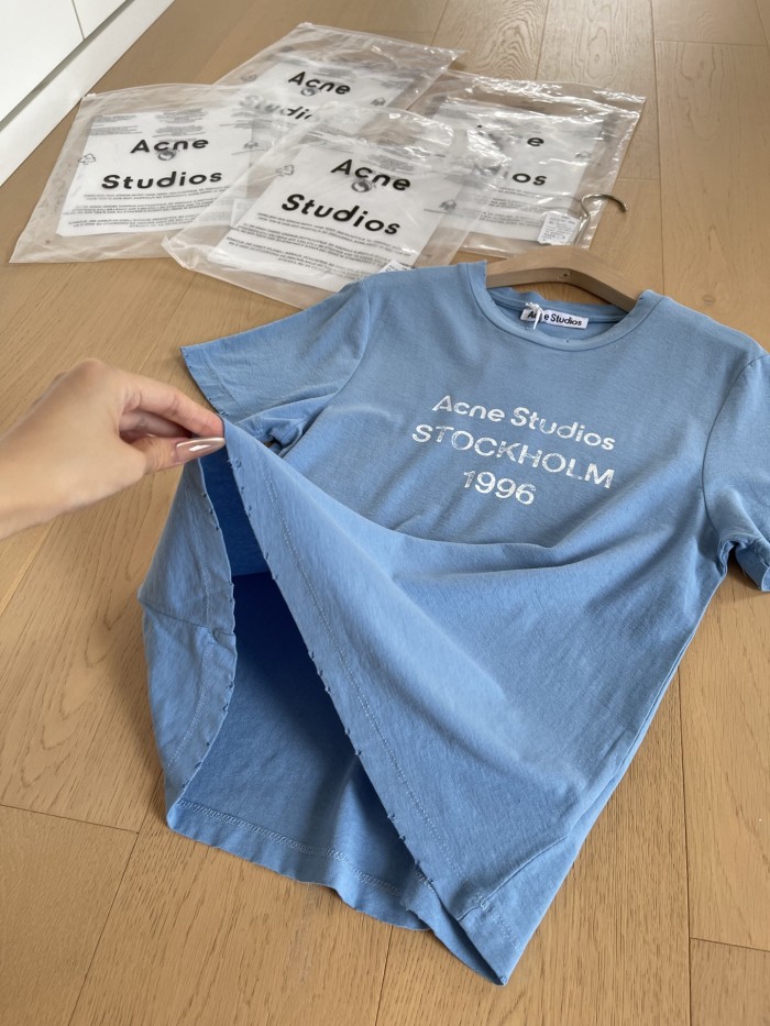 Acne Studios Sprayed Logo T-shirt #383179