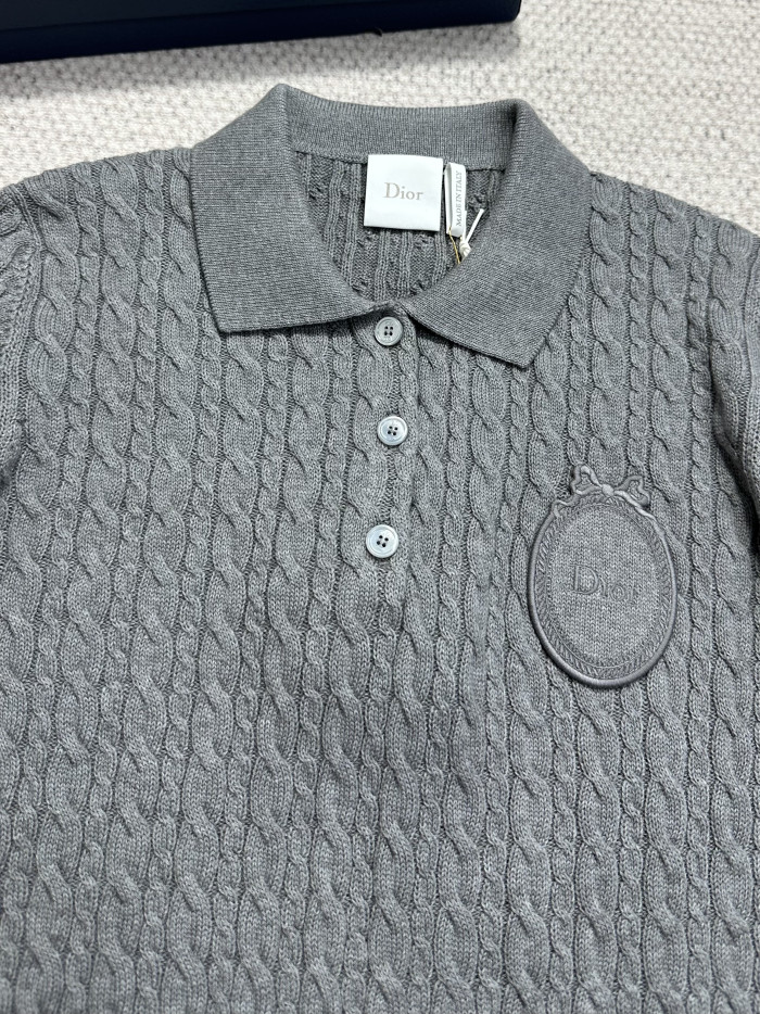 Chanel Top-quality Version CC Knitted Short Sleeves#383110
