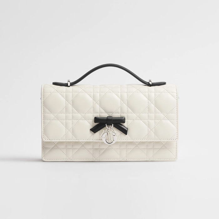 DIOR My Dior Mini Bag Black Cannage Lambskin #383157