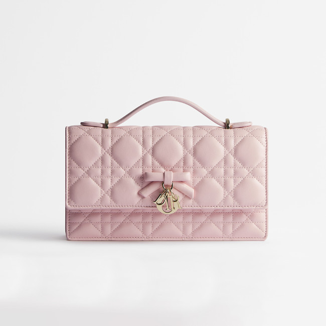 DIOR My Dior Mini Bag Black Cannage Lambskin #383157