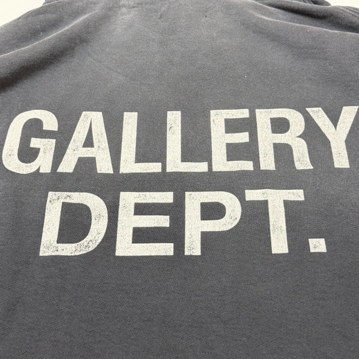 GALLERY DEPT. GD PAINT LOGO HOODIE VINTAGE BLACK #383240