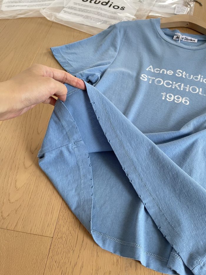 Acne Studios Sprayed Logo T-shirt #383179