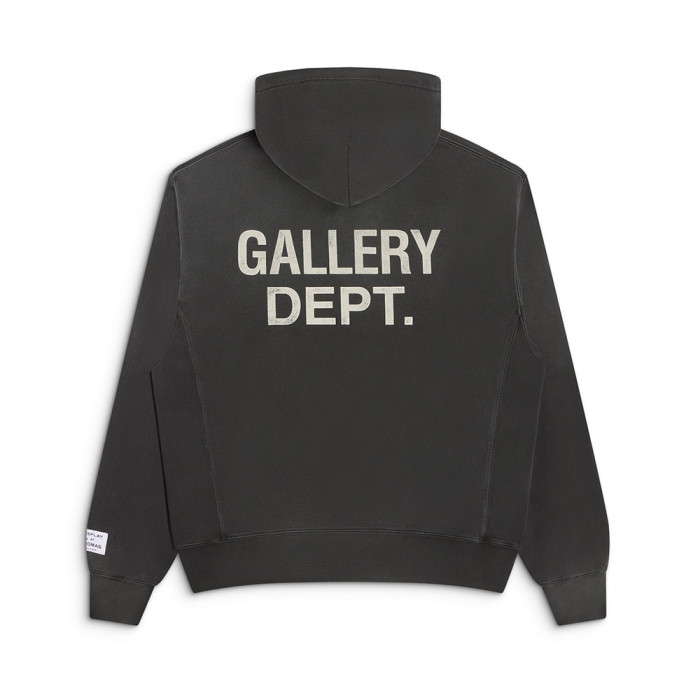 GALLERY DEPT. GD PAINT LOGO HOODIE VINTAGE BLACK #383240