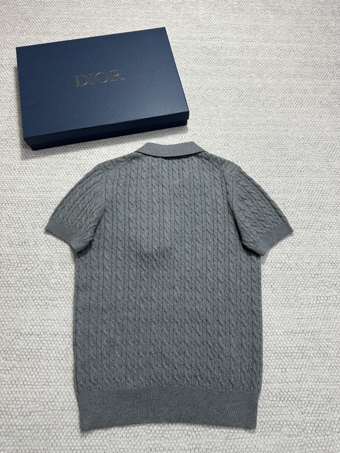 Chanel Top-quality Version CC Knitted Short Sleeves#383110