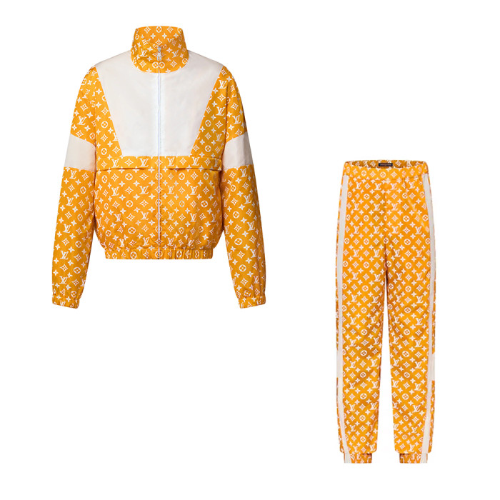 Louis Vuitton Monogram Printed Technical Track Top and Pants #383285