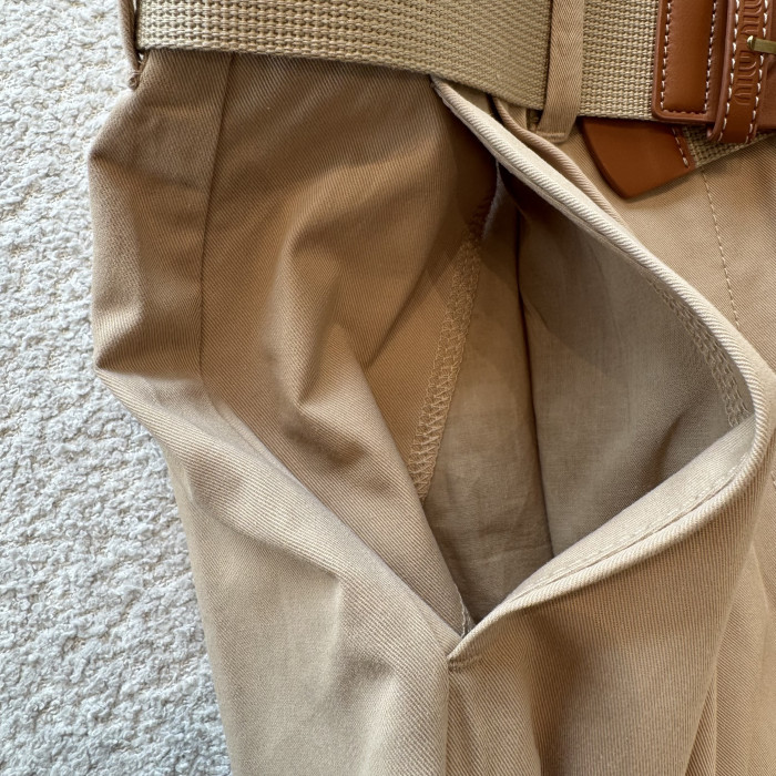 MiuMiu Beige Old Gabardine Miniskirt #378581