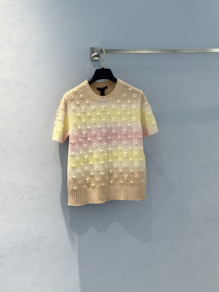 LOUIS VUITTON 3D Monogram Tie Dye Knit Top #383282