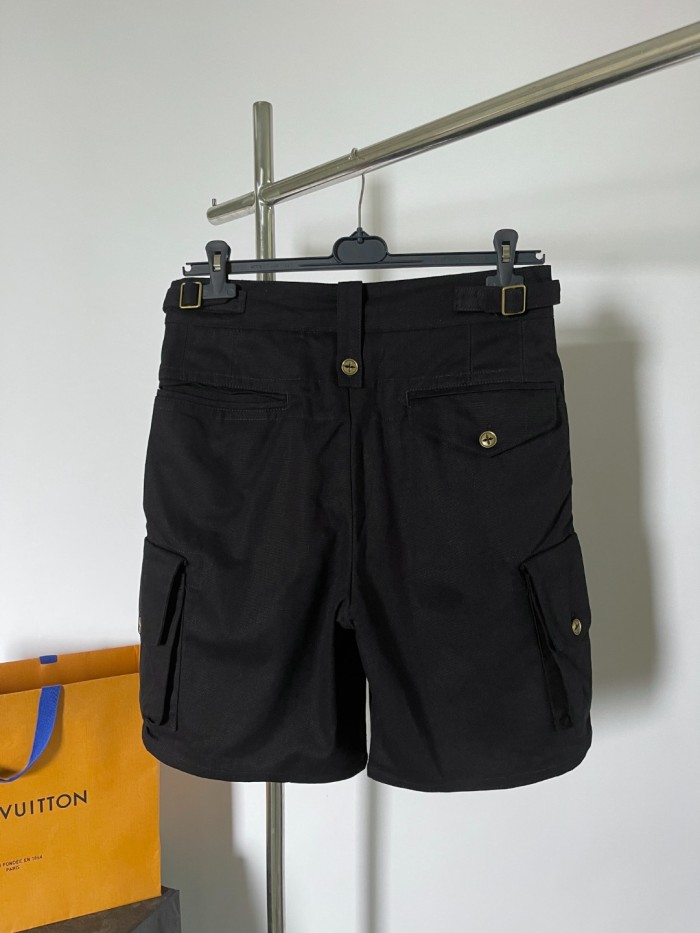 NIGO Louis Vuitton Men's Summer Black Logo Letter Loose 5 Points Short Pants #nigo98875