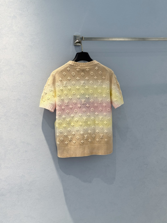 LOUIS VUITTON 3D Monogram Tie Dye Knit Top #383282
