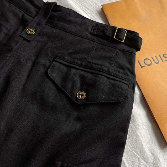 NIGO Louis Vuitton Men's Summer Black Logo Letter Loose 5 Points Short Pants #nigo98875