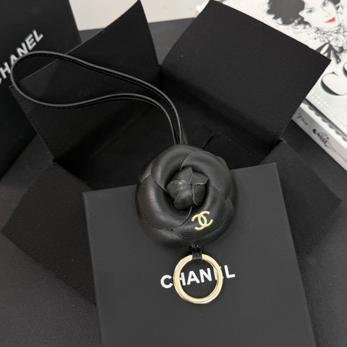 Chanel Mini Bag Charm Lambskin Gold-tone Metal #383421