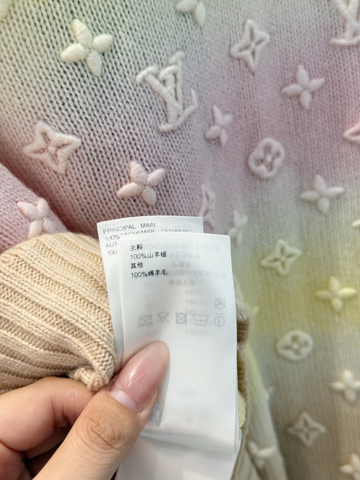 LOUIS VUITTON 3D Monogram Tie Dye Knit Top #383282