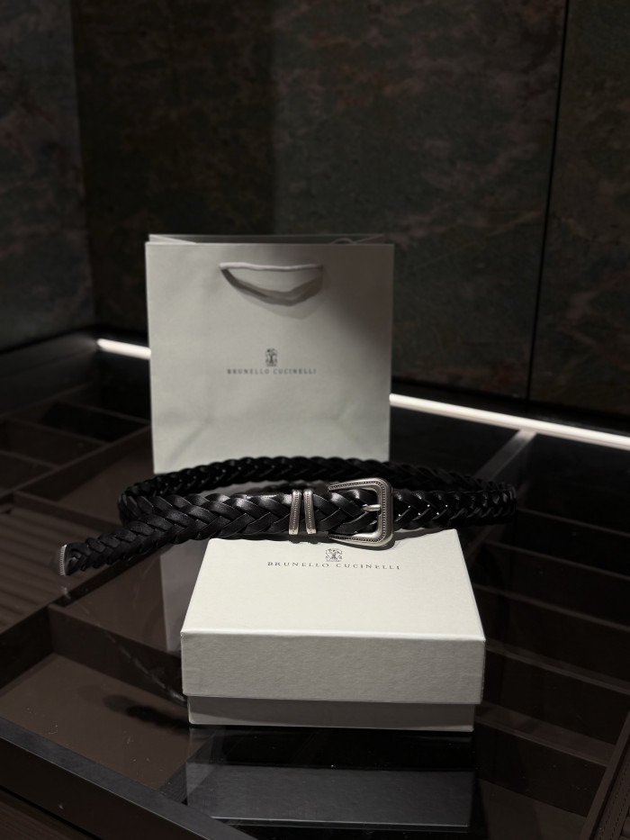 Brunello Cucinelli Braided belt for Woman 3.0cm 115cm#383354