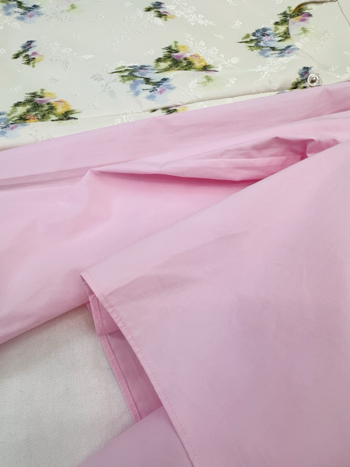 DIOR Dioriviera Tied Cropped Blouse Pink Cotton Poplin #383515