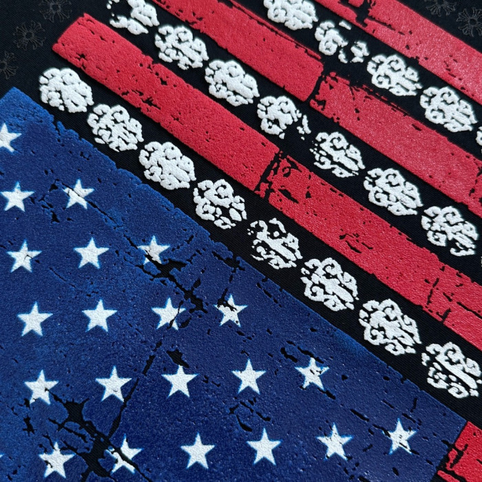 Chrome Hearts American Flag Distressed T-shirt #383399