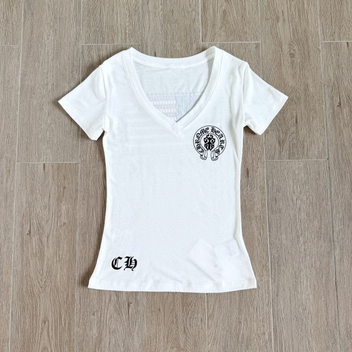 Chrome Hearts American Flag Women's T-shirt #383403