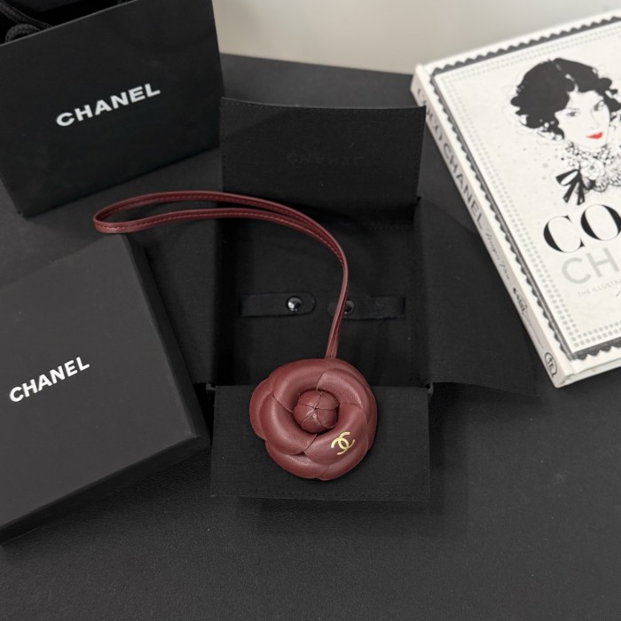 Chanel Mini Bag Charm Lambskin Gold-tone Metal #383421