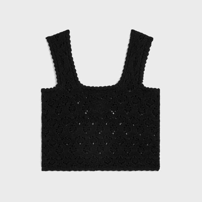 CELINE TOP IN COTTON POINTELLE #383532