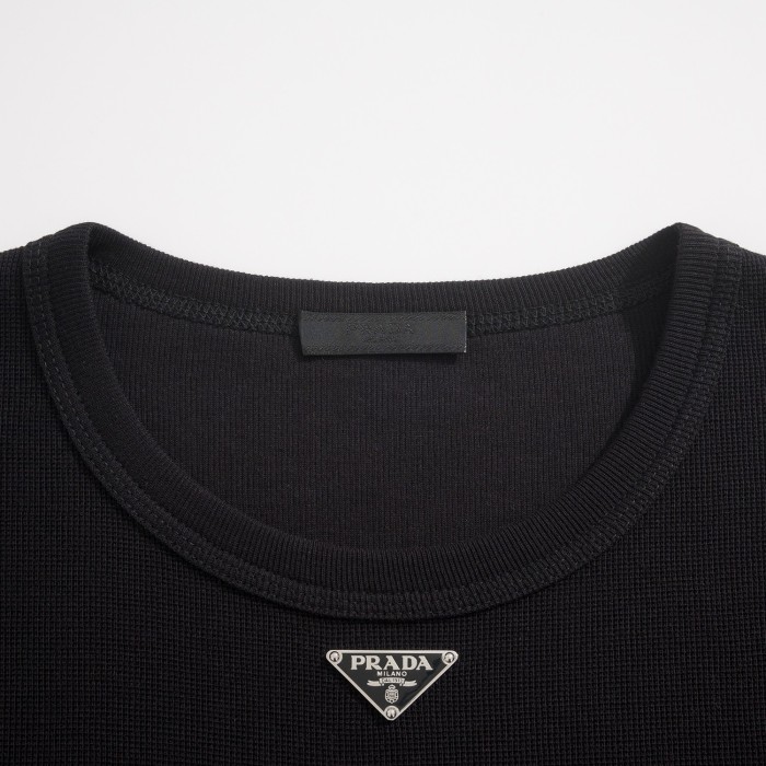 PRADA Black Cotton T-shirt #383567