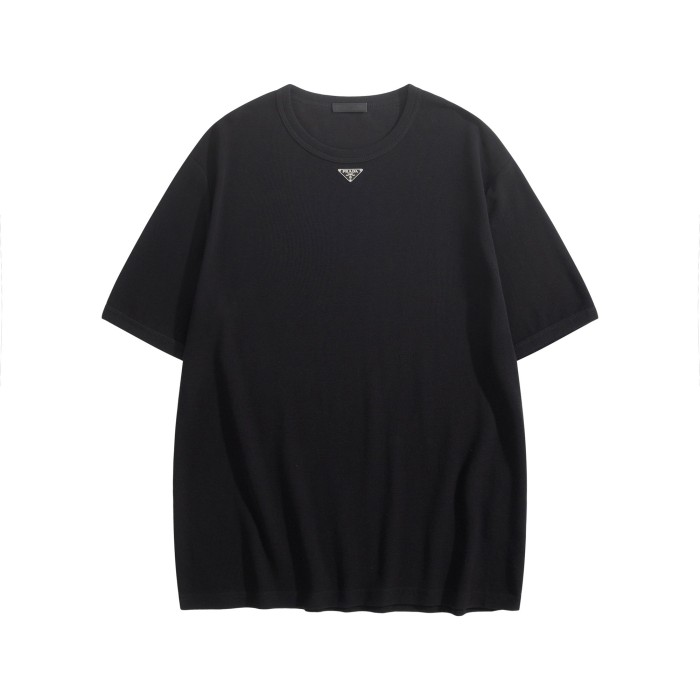 PRADA Black Cotton T-shirt #383567