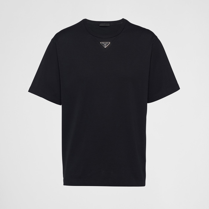 PRADA Black Cotton T-shirt #383567
