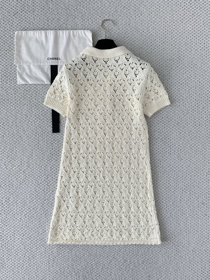 CELINE MINI DRESS IN COTTON POINTELLE #383534