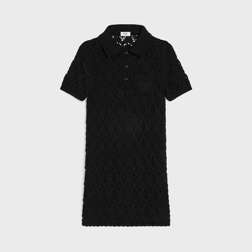 CELINE MINI DRESS IN COTTON POINTELLE #383534