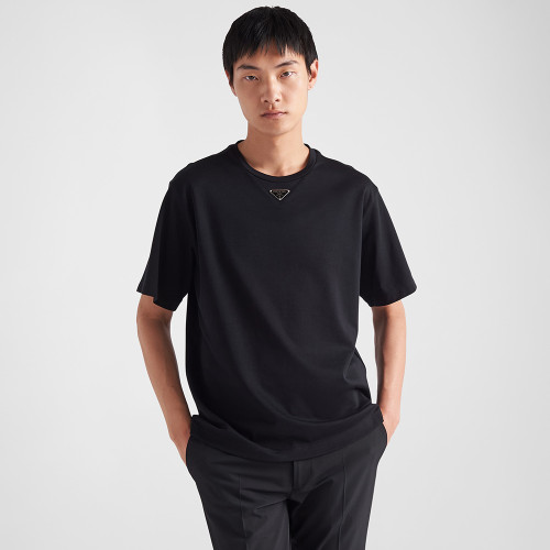 PRADA Black Cotton T-shirt #383567