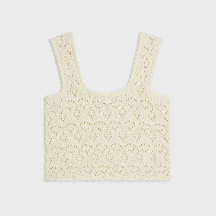 CELINE TOP IN COTTON POINTELLE #383532