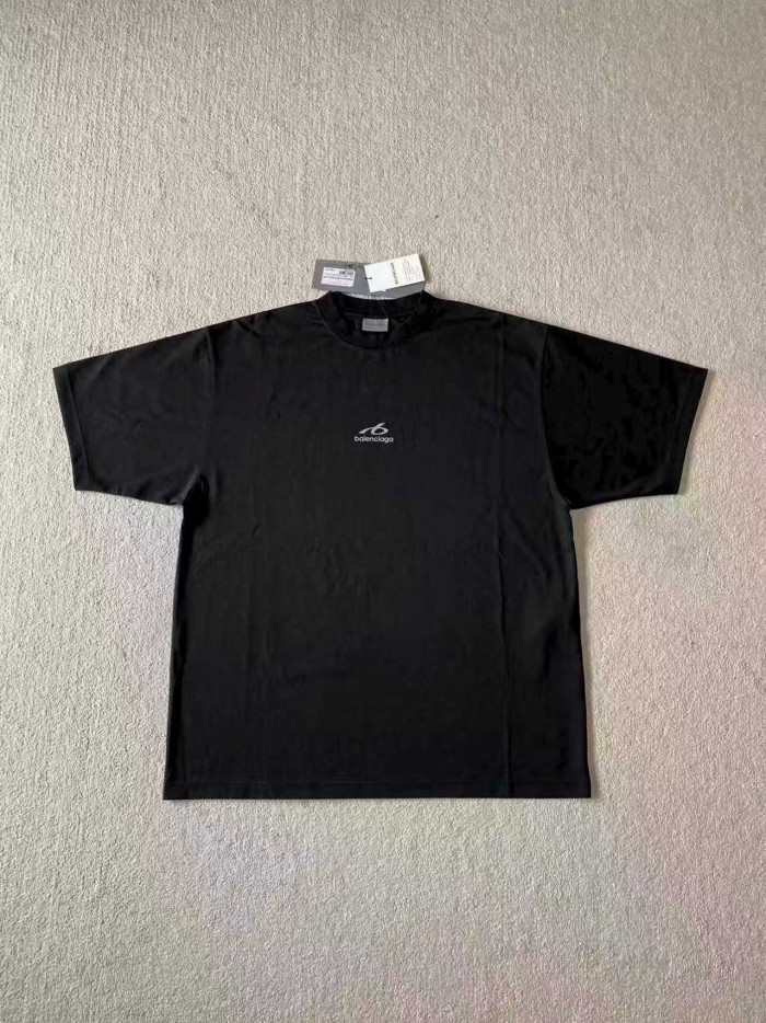 Balenciaga Reflective Ring Logo Letter Logo Round Neck T-shirt #383614
