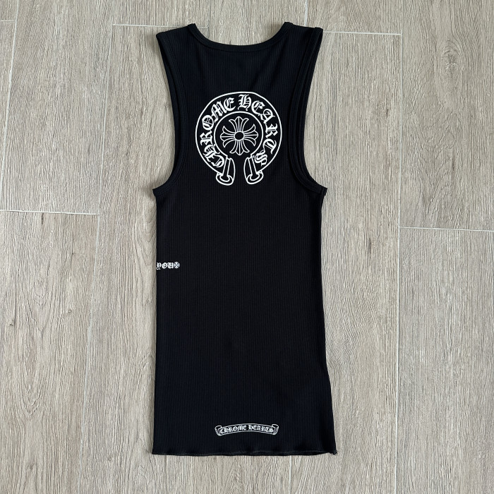 Chrome Hearts Knitted Horseshoe Print Vest #383721