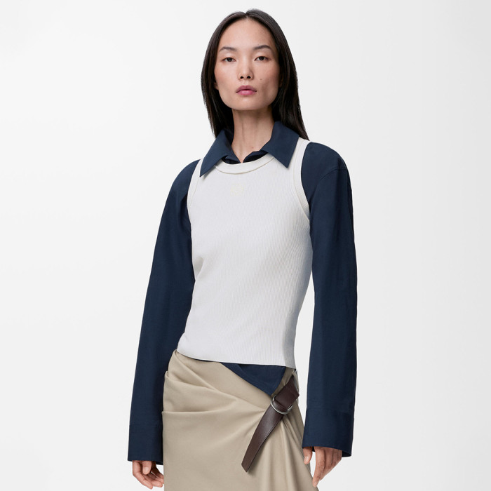 LOEWE Anagram Tank Top in Stretch Viscose #383690