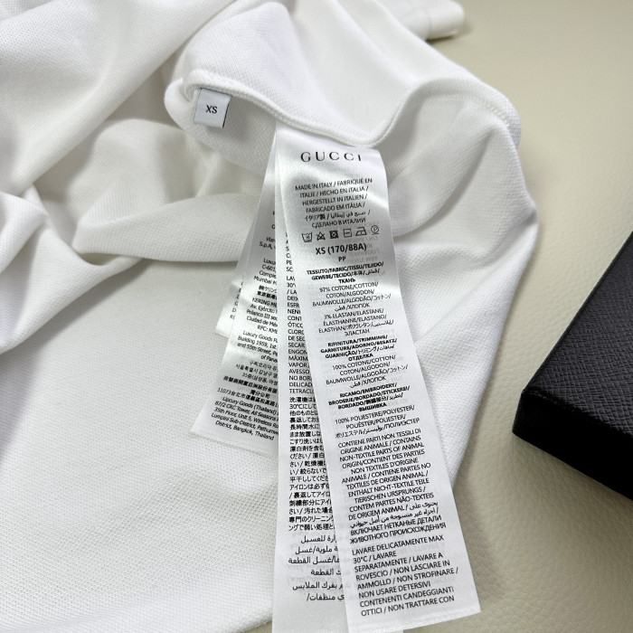 GUCCI Cotton Piquet Polo Shirt With Embroidery #383712