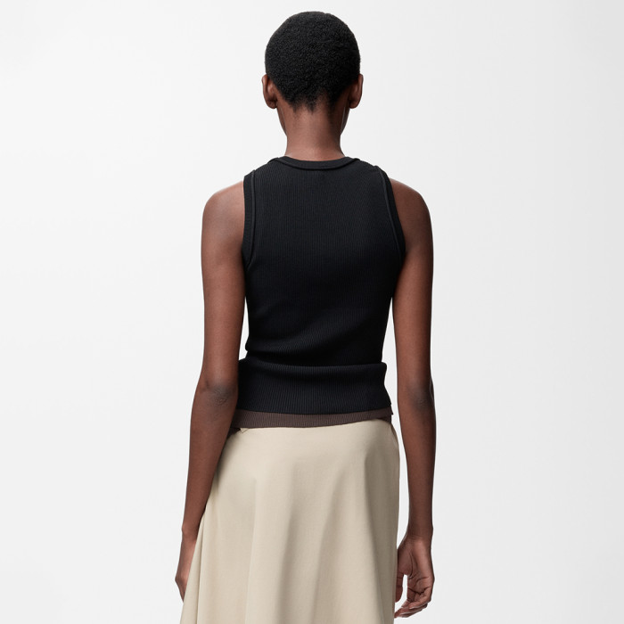LOEWE Anagram Tank Top in Stretch Viscose #383690