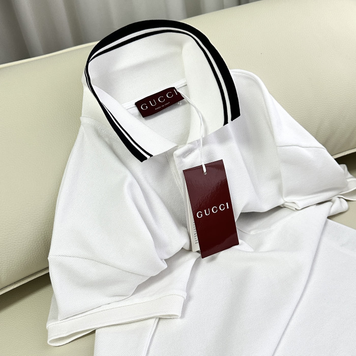 GUCCI Cotton Piquet Polo Shirt With Embroidery #383712