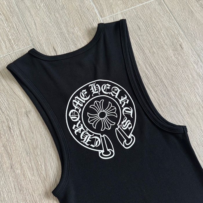 Chrome Hearts Knitted Horseshoe Print Vest #383721