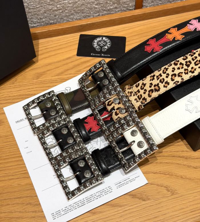 Chrome Hearts FLORAL SQUARE BELT 38mm #383783