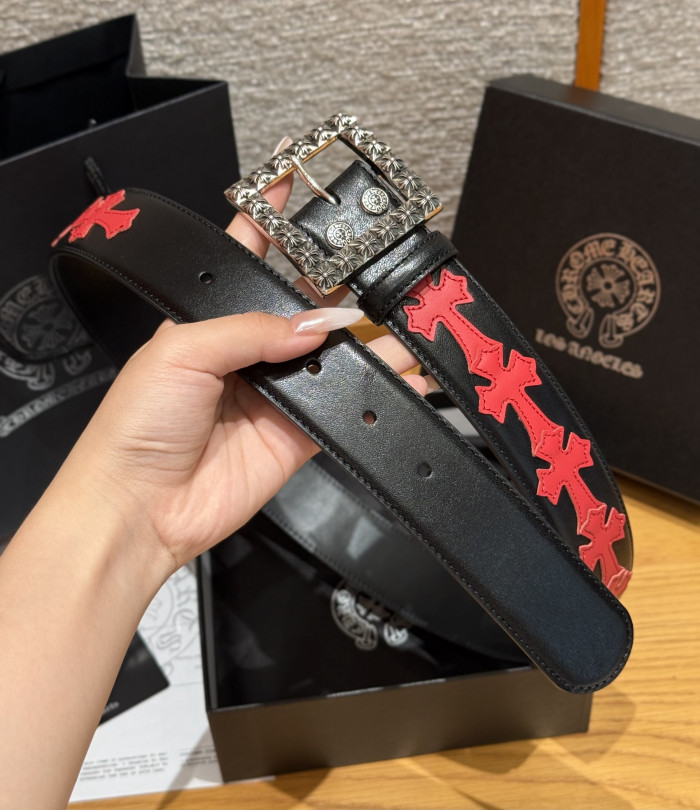 Chrome Hearts FLORAL SQUARE BELT 38mm #383783