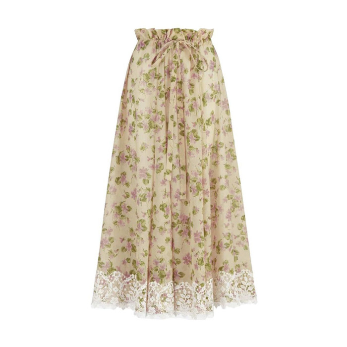 DIOR Allover Printed Buttoned Shirt and Mid-Length Skirt #383885
