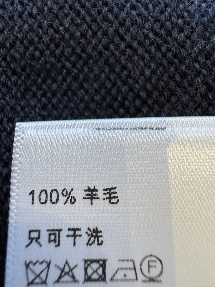 Celine Triomphe Cropped Polo in Wool #383785