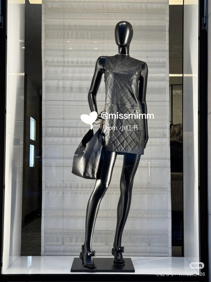 Chanel Diamond Check Sheepskin Sundress #383839