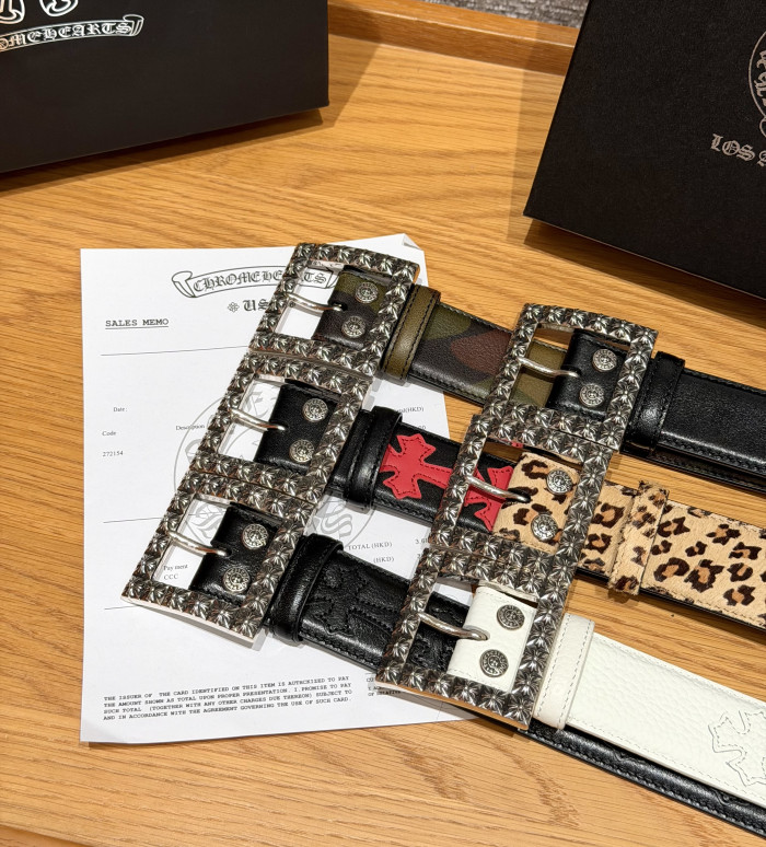 Chrome Hearts FLORAL SQUARE BELT 38mm #383783
