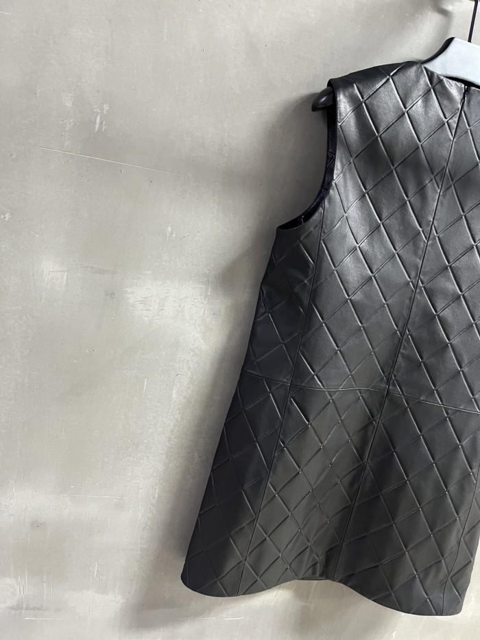 Chanel Diamond Check Sheepskin Sundress #383839