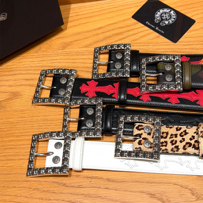 Chrome Hearts FLORAL SQUARE BELT 38mm #383783