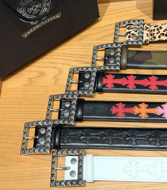 Chrome Hearts FLORAL SQUARE BELT 38mm #383783