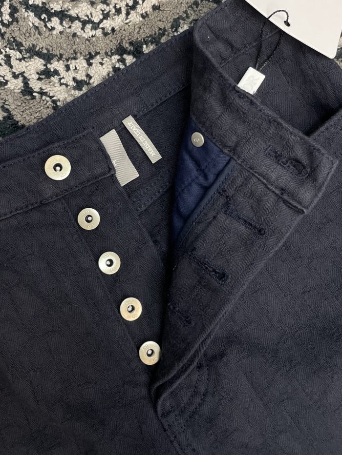 DIOR Dior Oblique Shirt and Long Regular Jeans Navy Blue Cotton Jacquard #383851