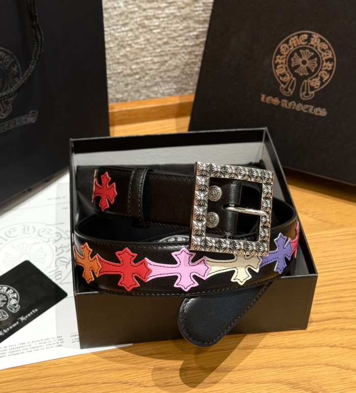 Chrome Hearts FLORAL SQUARE BELT 38mm #383783