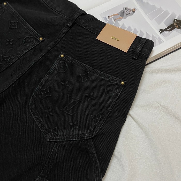 Louis Vuitton Embossed Jeans Shorts #304431
