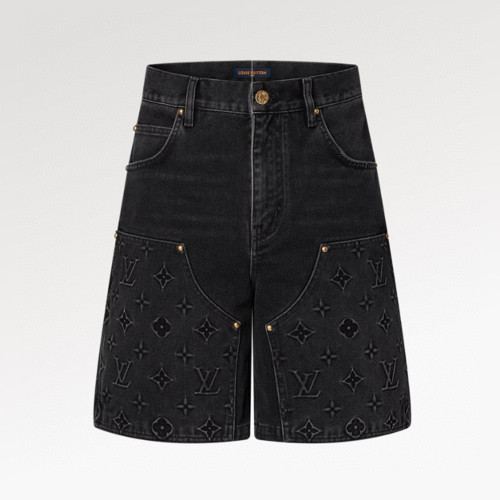 Louis Vuitton Embossed Jeans Shorts #304431