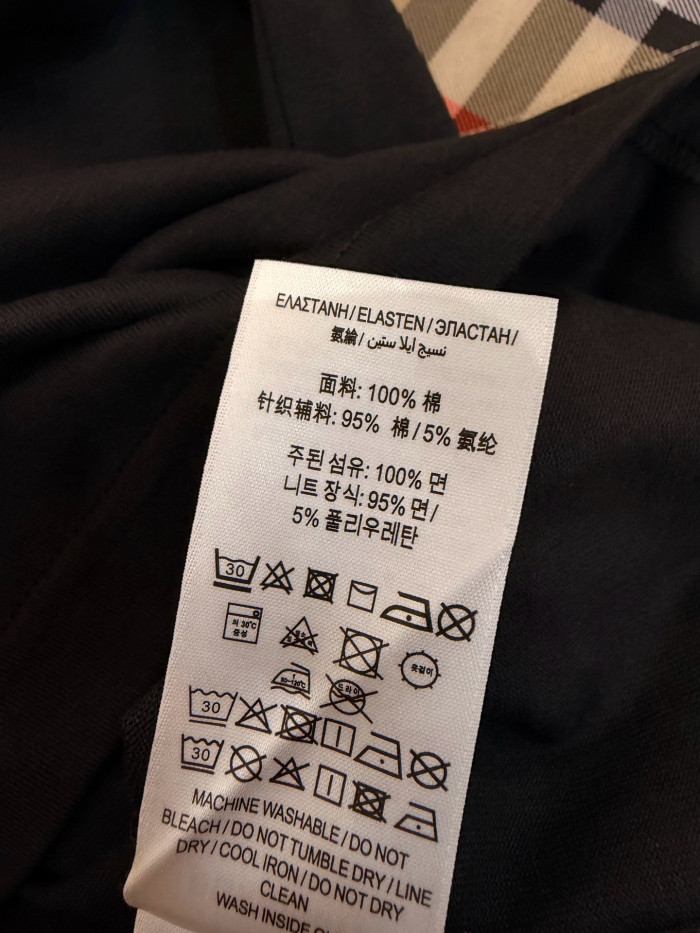 Burberry Check Knight Stamp Cotton T-shirt #383970